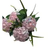 Pink hydrangea simulation bouquets for home decoration, living room and bedroom ornaments Item Picture
